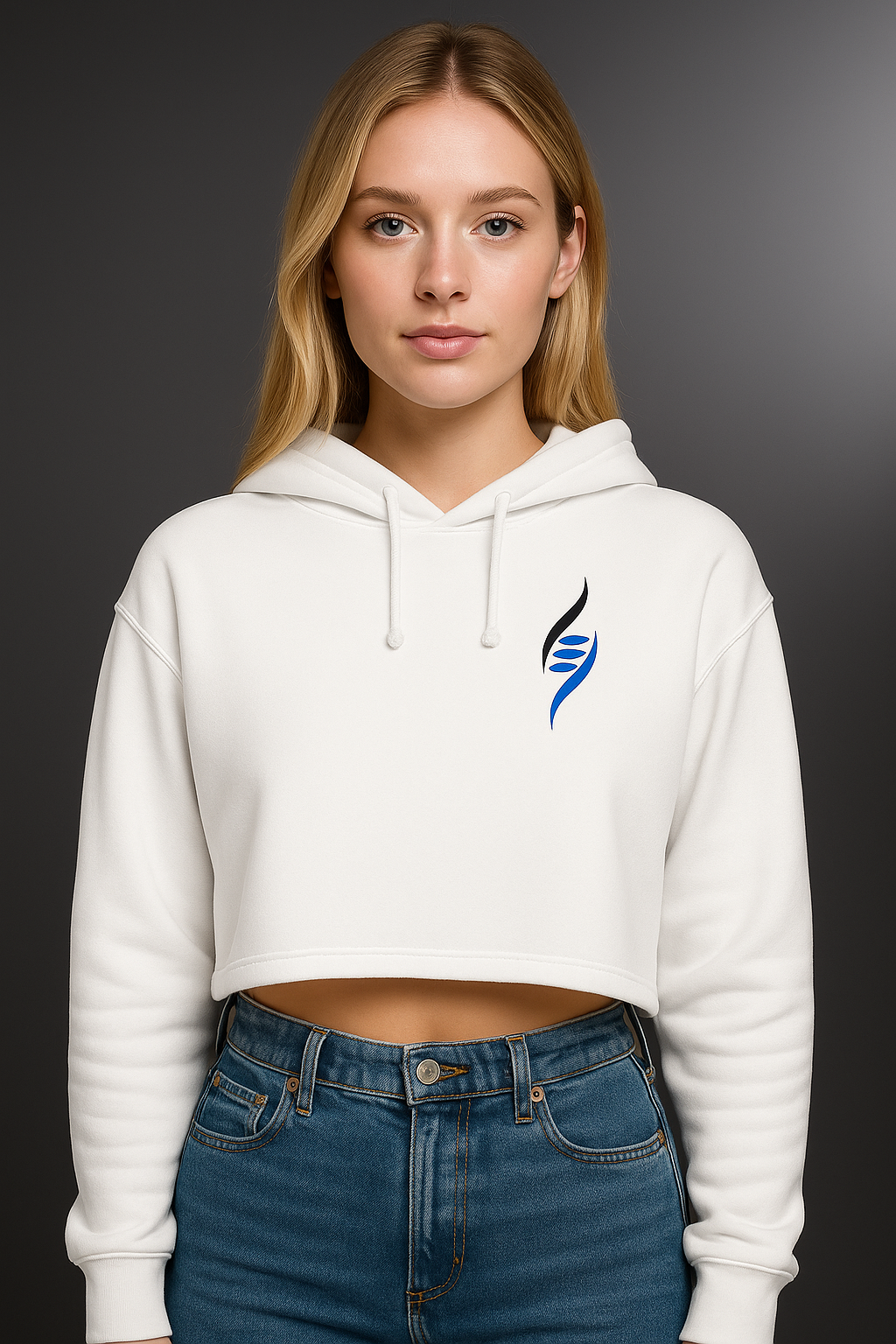 KLEOS Women’s Cropped Hoodie — DNA Mark