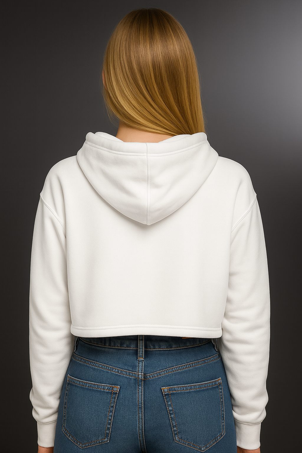 KLEOS Women’s Cropped Hoodie — DNA Mark - Image 2